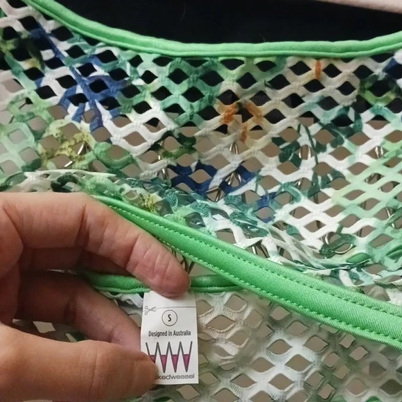 Wicked Weasel. Bikini. NWT. Size Small. Orange, yellow, green, blue, whi… - Picture 11 of 13